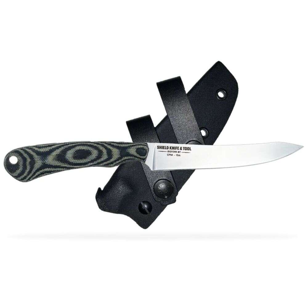 Knives Shield Arms 4.50" NIMROD STONE WASH OD/BLK CANVAS MICARTA • Model: 4.50"